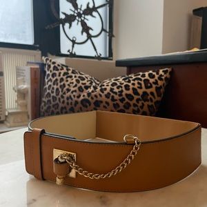 Reiss Belt | Beige with chain | Small